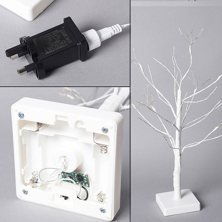 45cm Tall Tree with Warm Lights - Firework Ball (3xAA Battery Not Included)