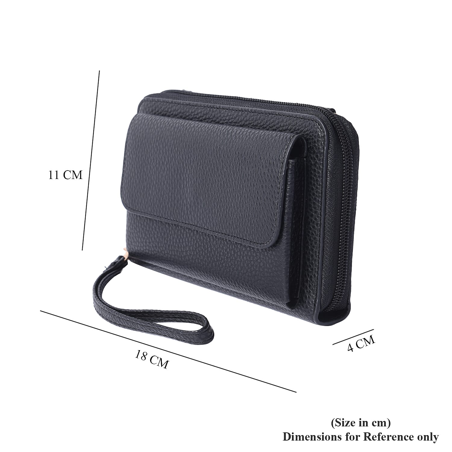 2 Piece Set - Black RFID Crossbody Bag and 4000mAh Wireless Power Bank
