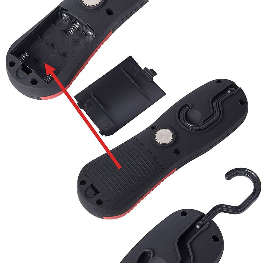 2 Piece Set - LED Light and 7-in-1 Multi Tool - Red