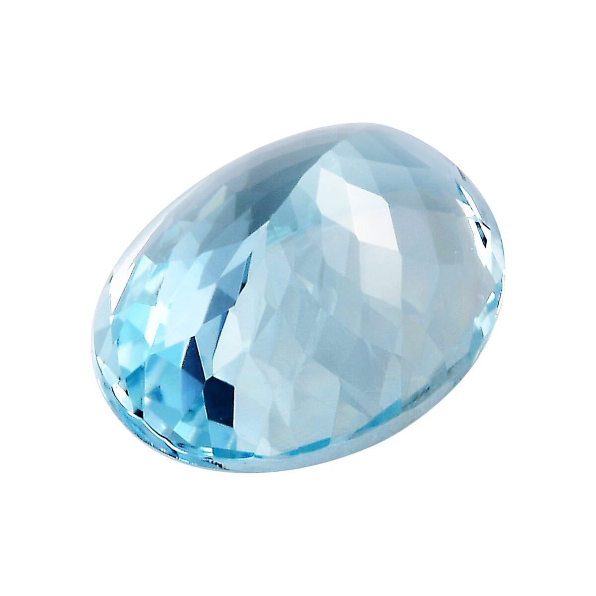 AAA Aquamarine Oval 16x12 Faceted 7.64 Cts