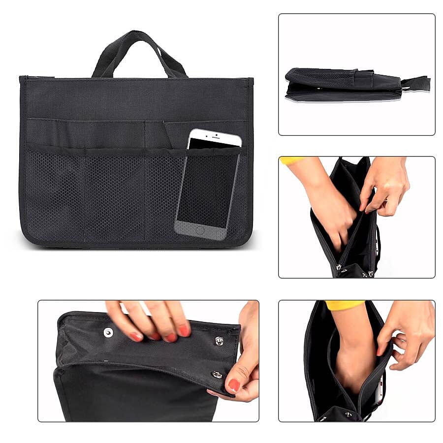 100% Waterproof Organiser Bag (Size 29x9x20cm) - Black