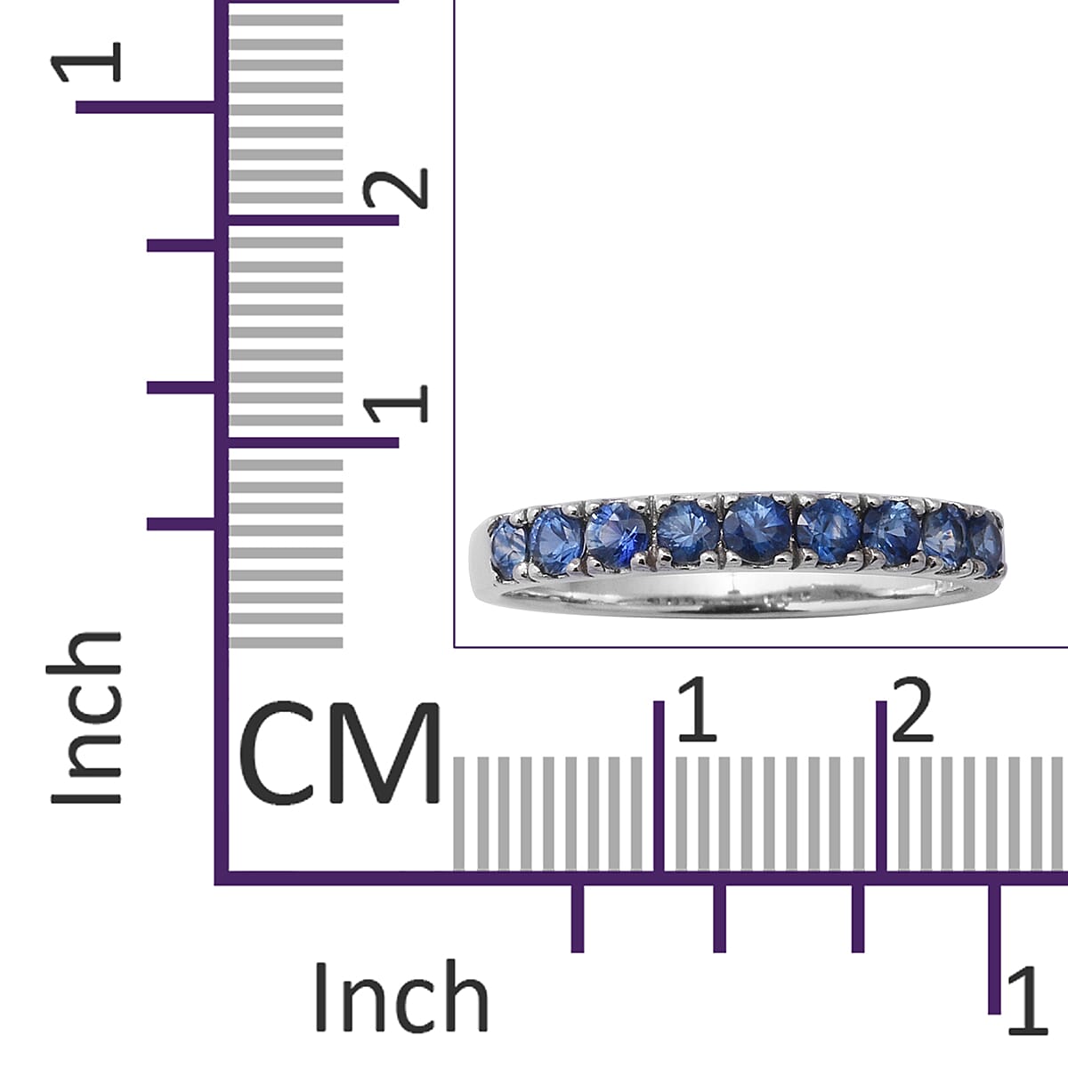 3 Piece Set - Kanchanaburi Blue Sapphire, Madagascar Pink Sapphire and Yellow Sapphire Ring in Rhodium, Yellow and Rose Gold Overlay Sterling Silver 2.16 Ct, Silver wt 6.00 Gms