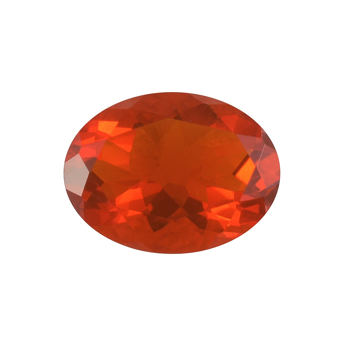 AAAA Fire Opal Oval 8.04x6.10x3.90 Faceted 0.75 Cts