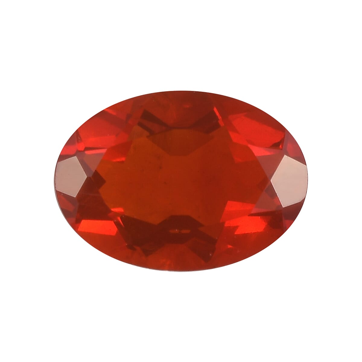 AAAAA Fire Opal Oval 7.00x5.04x3.37 Faceted 0.43 Cts