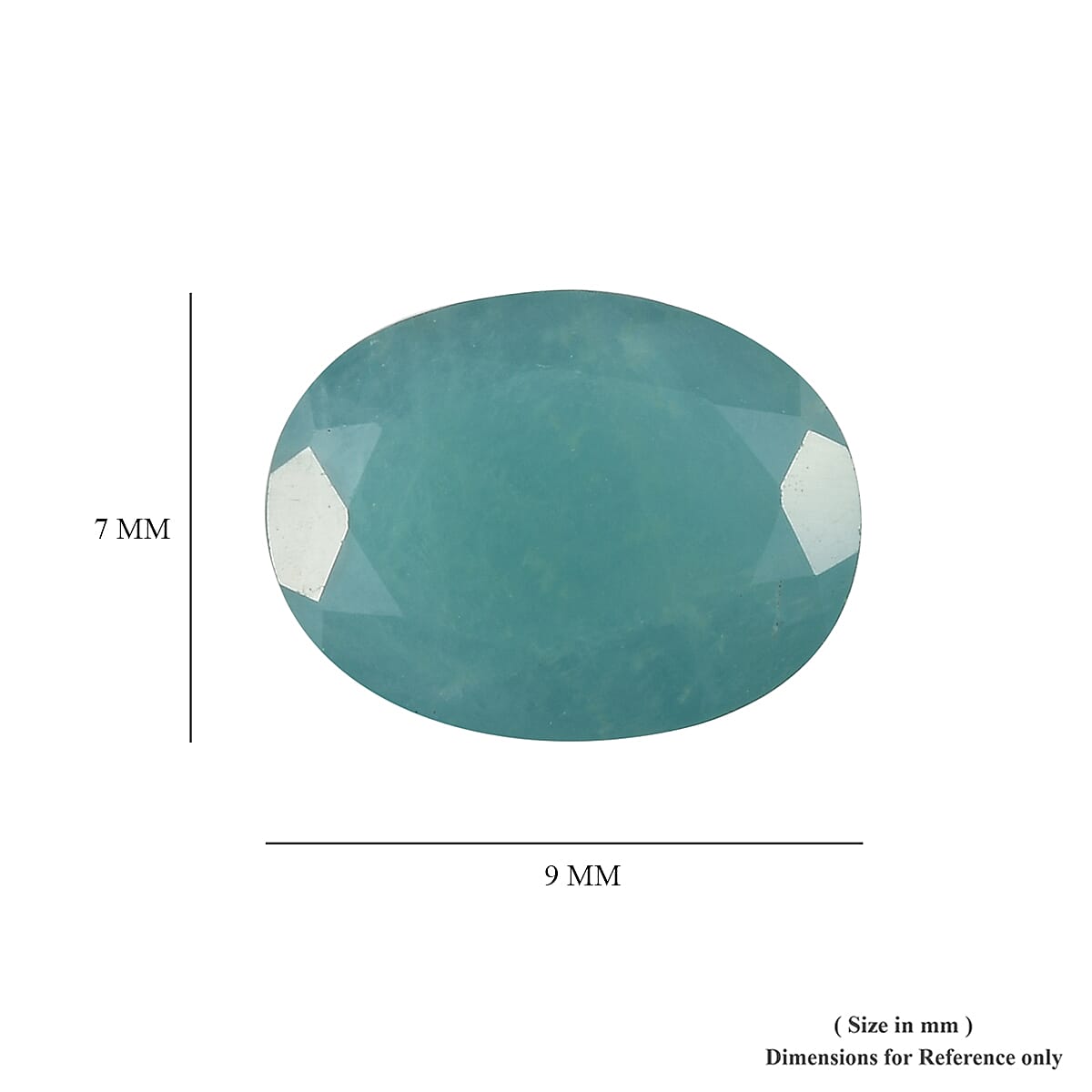 AAA Grandidierite Oval 8.99x6.98x4.36 Faceted 1.48 Cts
