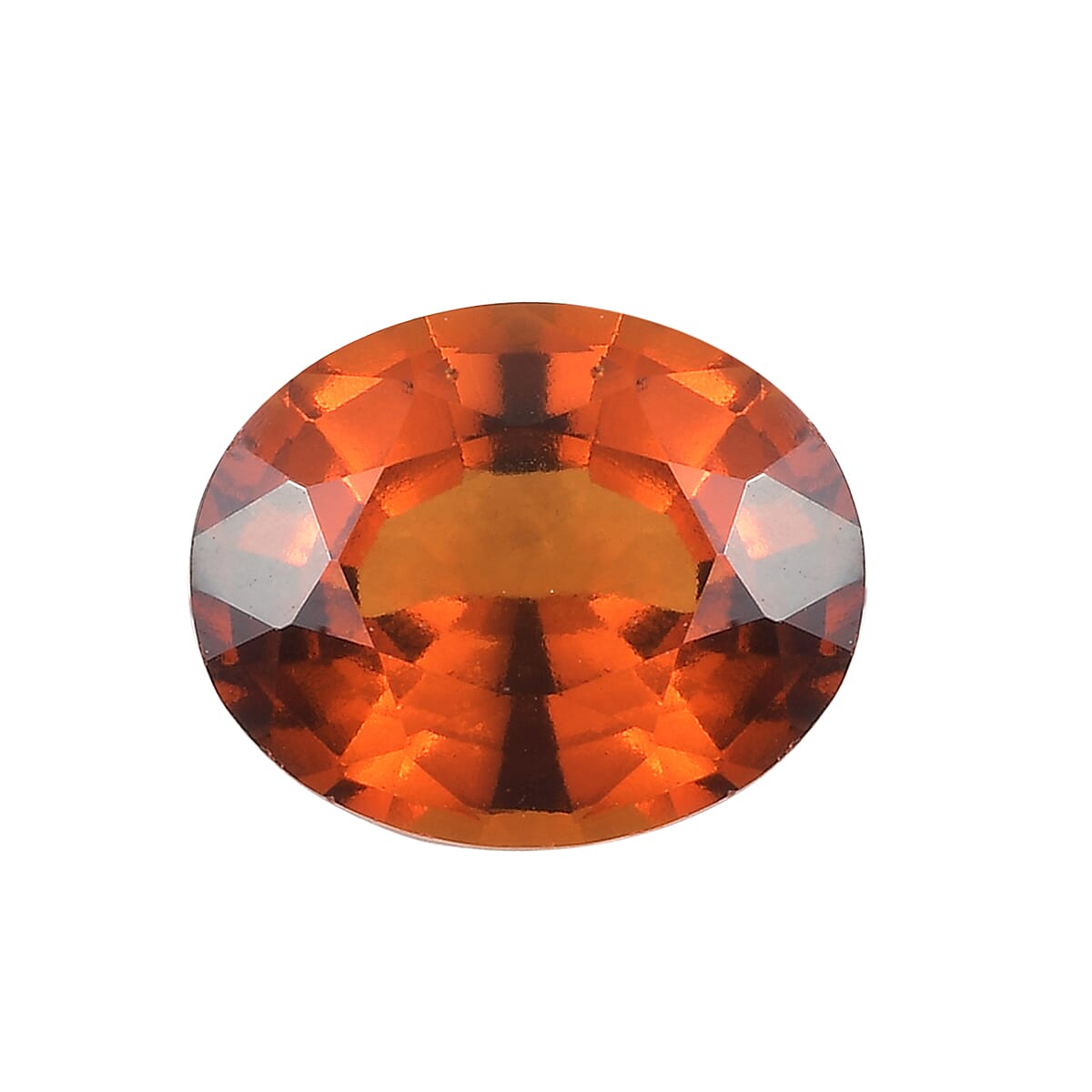AAA Hessonite Garnet Oval 11x9 Faceted 4.37 Cts