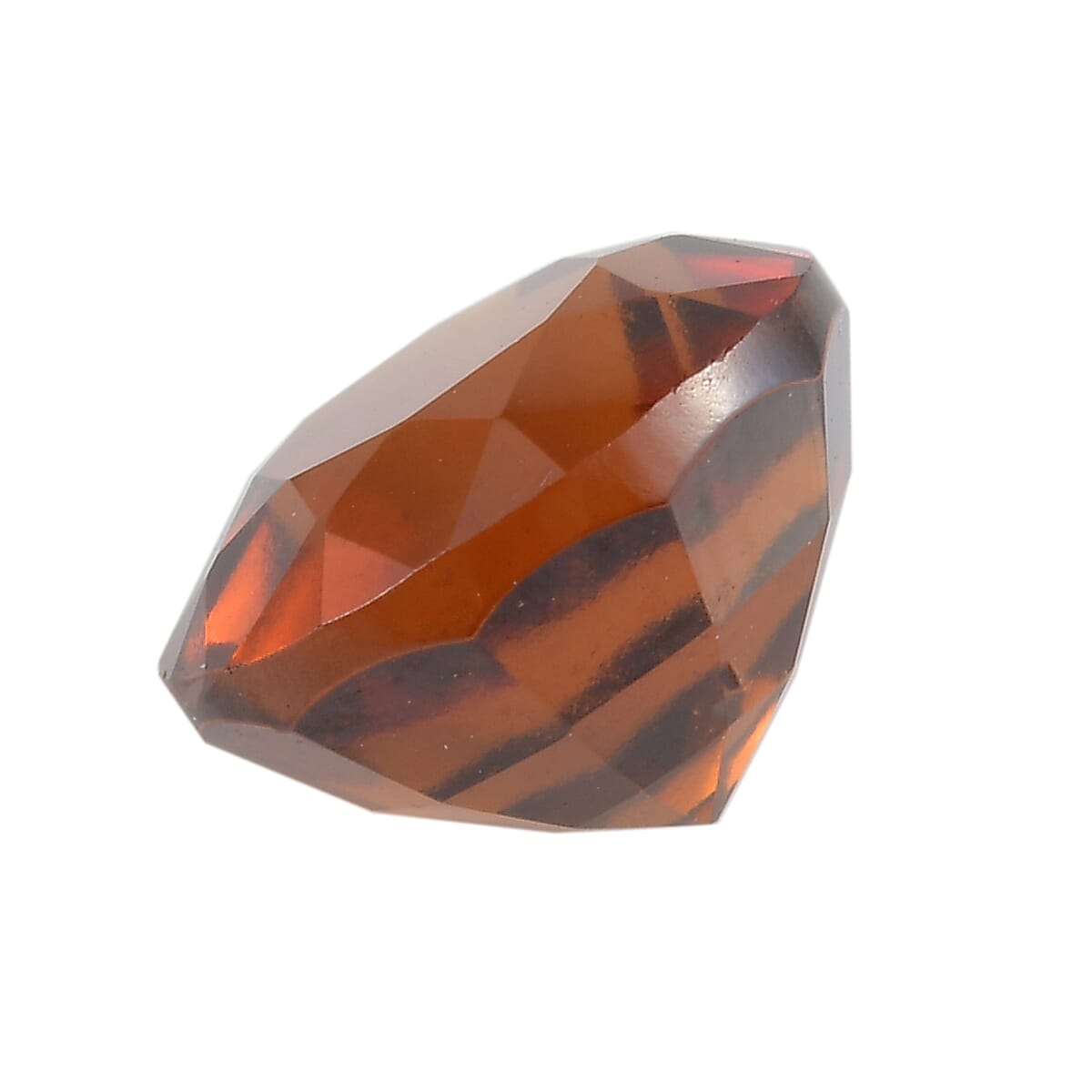 AAA Hessonite Garnet Round 8.89x6.25 Faceted 3.40 Cts