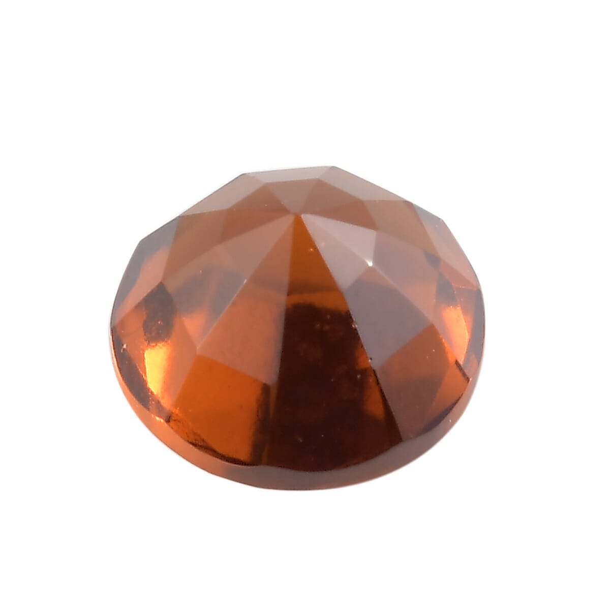 AAA Hessonite Garnet Round 8.89x6.25 Faceted 3.40 Cts