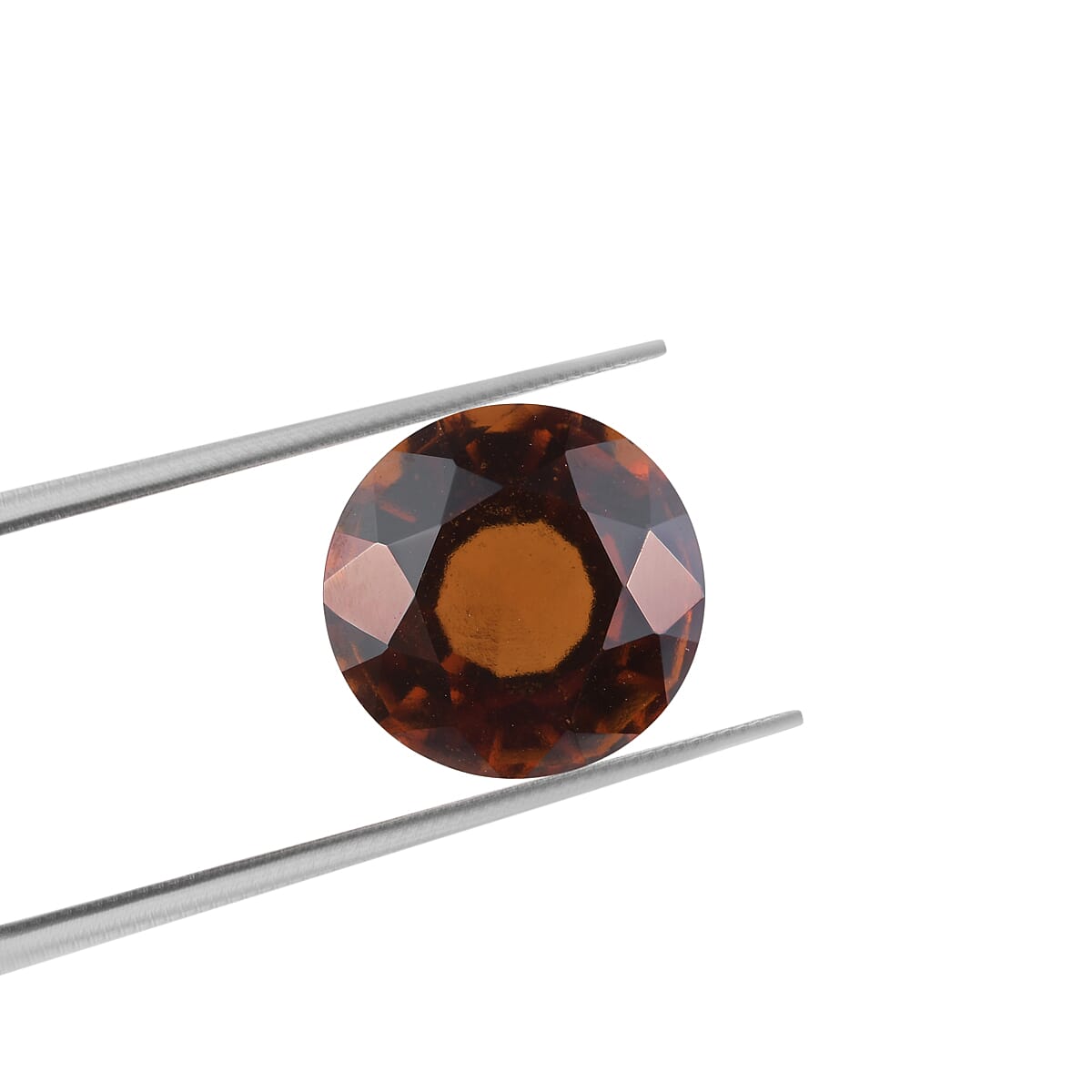 AAA Hessonite Garnet Round 8.89x6.25 Faceted 3.40 Cts