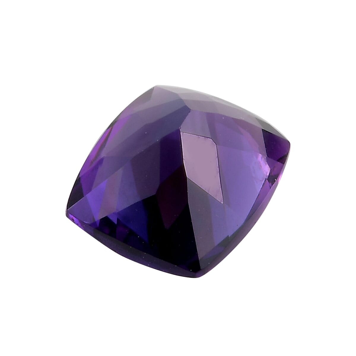 AAA Mashamba Amethyst Cushion 10.99x8.88x5.45 Faceted 3.30 Cts