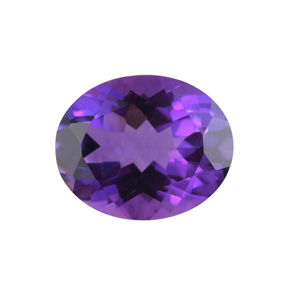 AAA Mashamba Amethyst Oval 11.15x9.16x5.93 Faceted 3.12 Cts