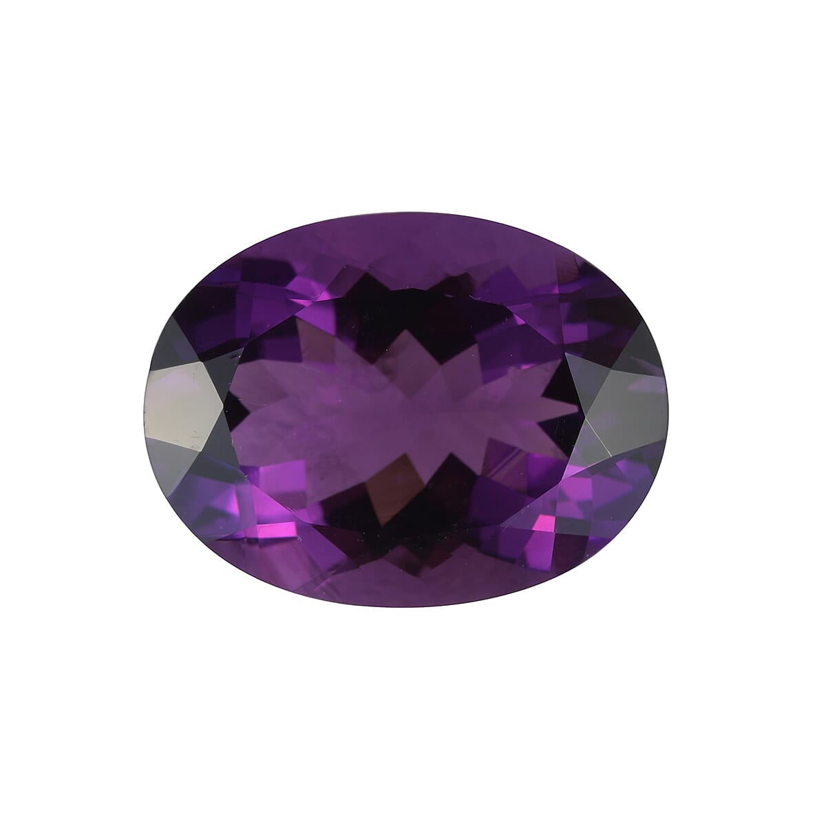 AAA Mashamba Amethyst Oval 16.09x11.95x7.26 Faceted 8.00 Cts