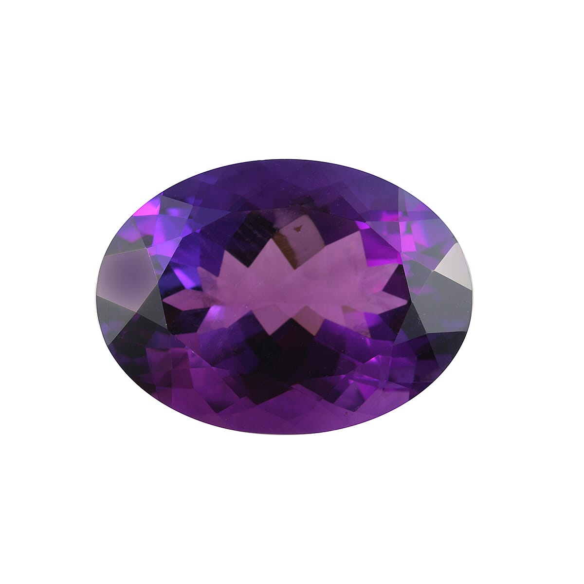 AAA Mashamba Amethyst Oval 17.89x13.13x9.11 Faceted 11.10 Cts