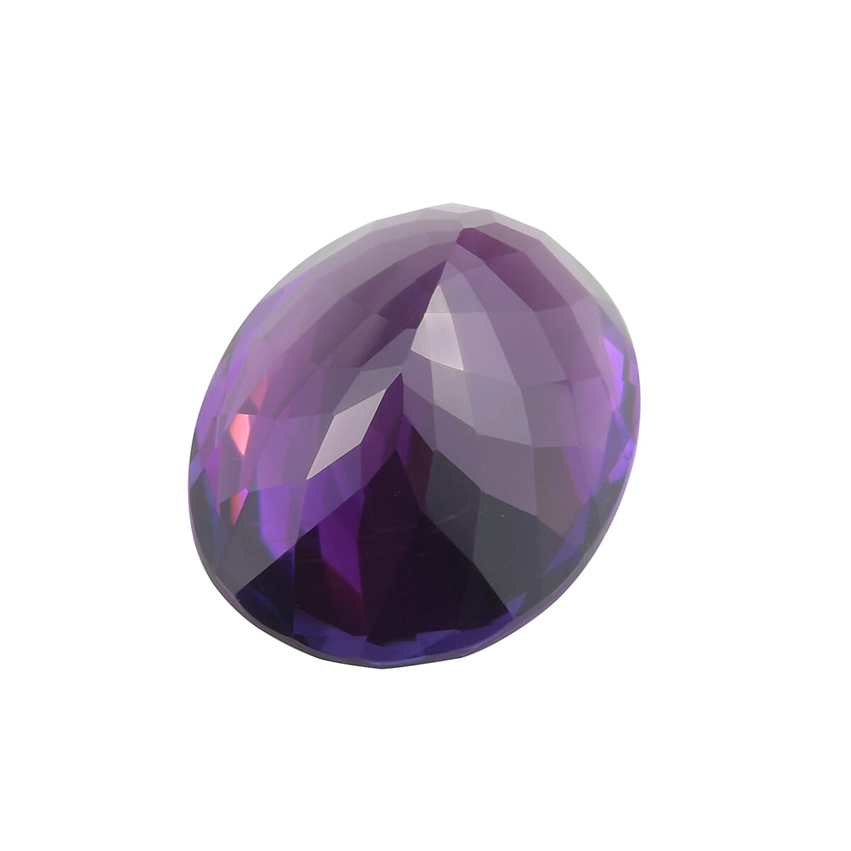 AAA Mashamba Amethyst Oval 17.89x13.13x9.11 Faceted 11.10 Cts