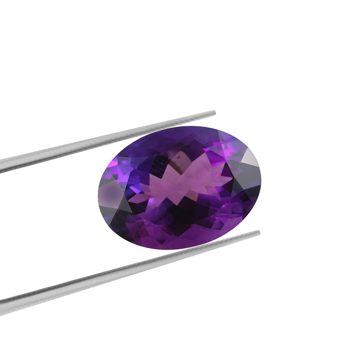 AAA Mashamba Amethyst Oval 17.89x13.13x9.11 Faceted 11.10 Cts