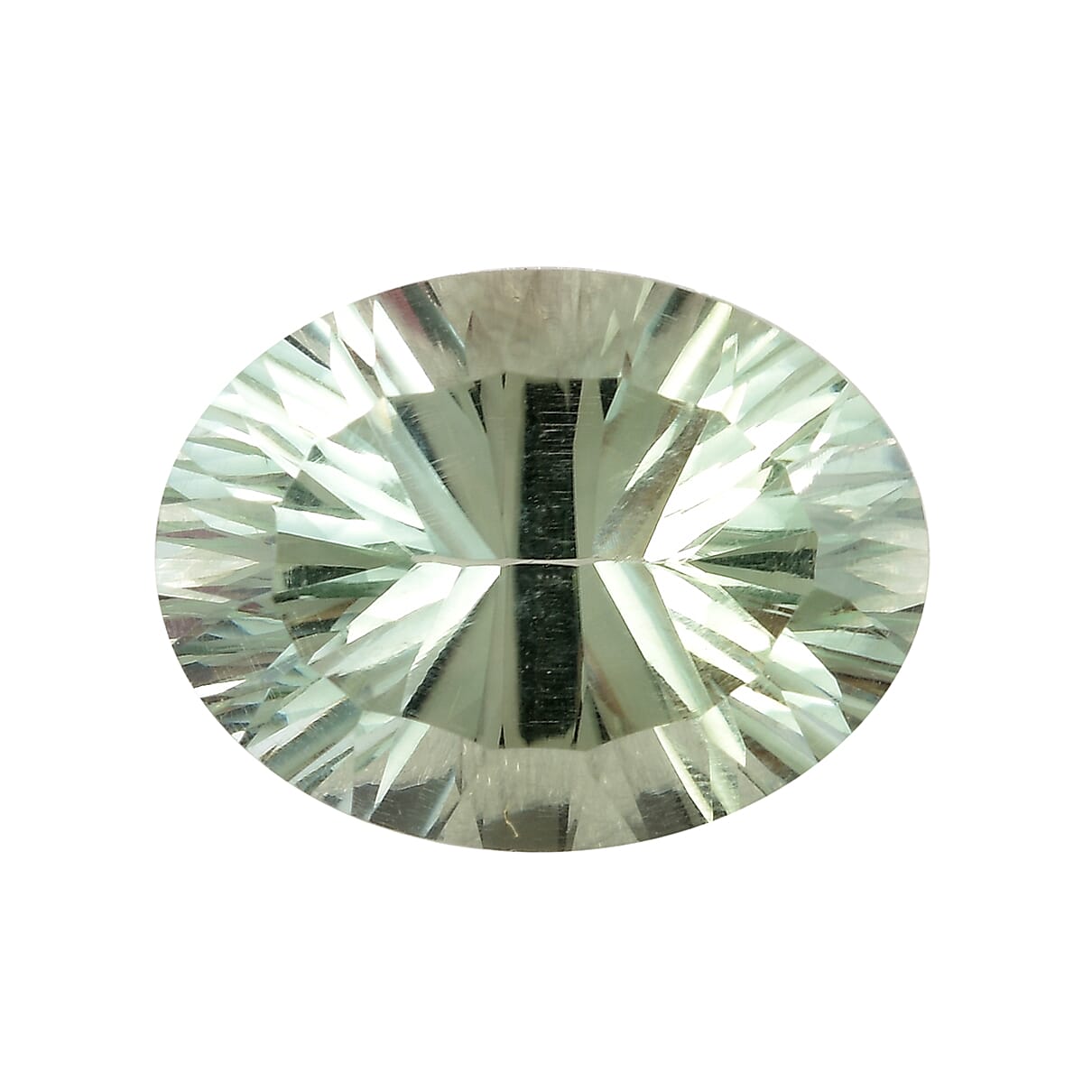 AAA Prasiolite Oval 15.93x12.05x8.53 Concave 8.40 Cts