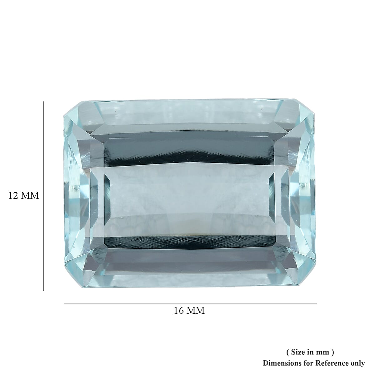 AAA Aquamarine Octagon 16x12 Faceted 10.60 Cts