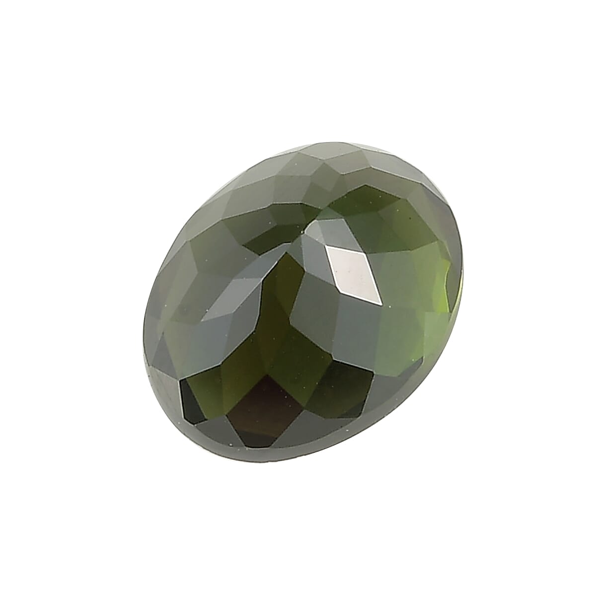 AAAA Green Tourmaline Oval 10x8 Faceted 3.08 Cts