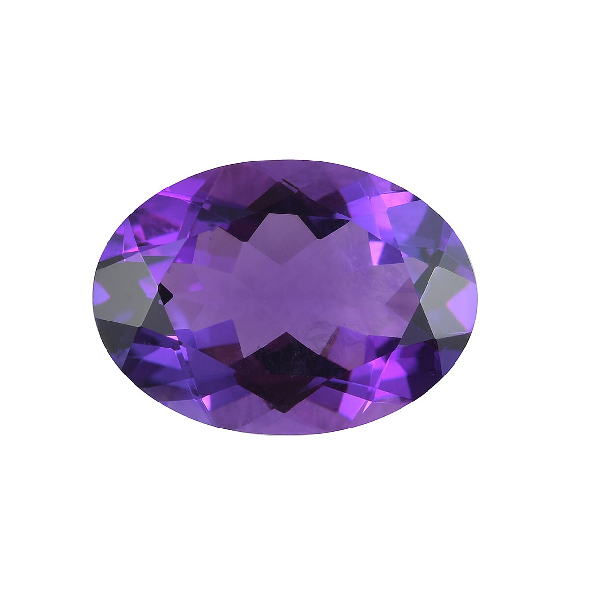 AAA Mashamba Amethyst Oval 13.97x9.99x6.24 Faceted 4.90 Cts