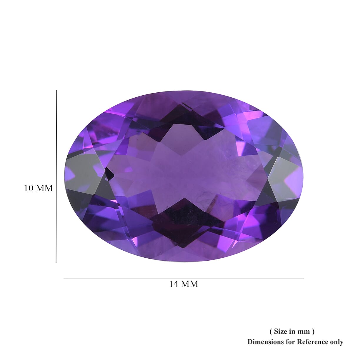 AAA Mashamba Amethyst Oval 13.97x9.99x6.24 Faceted 4.90 Cts