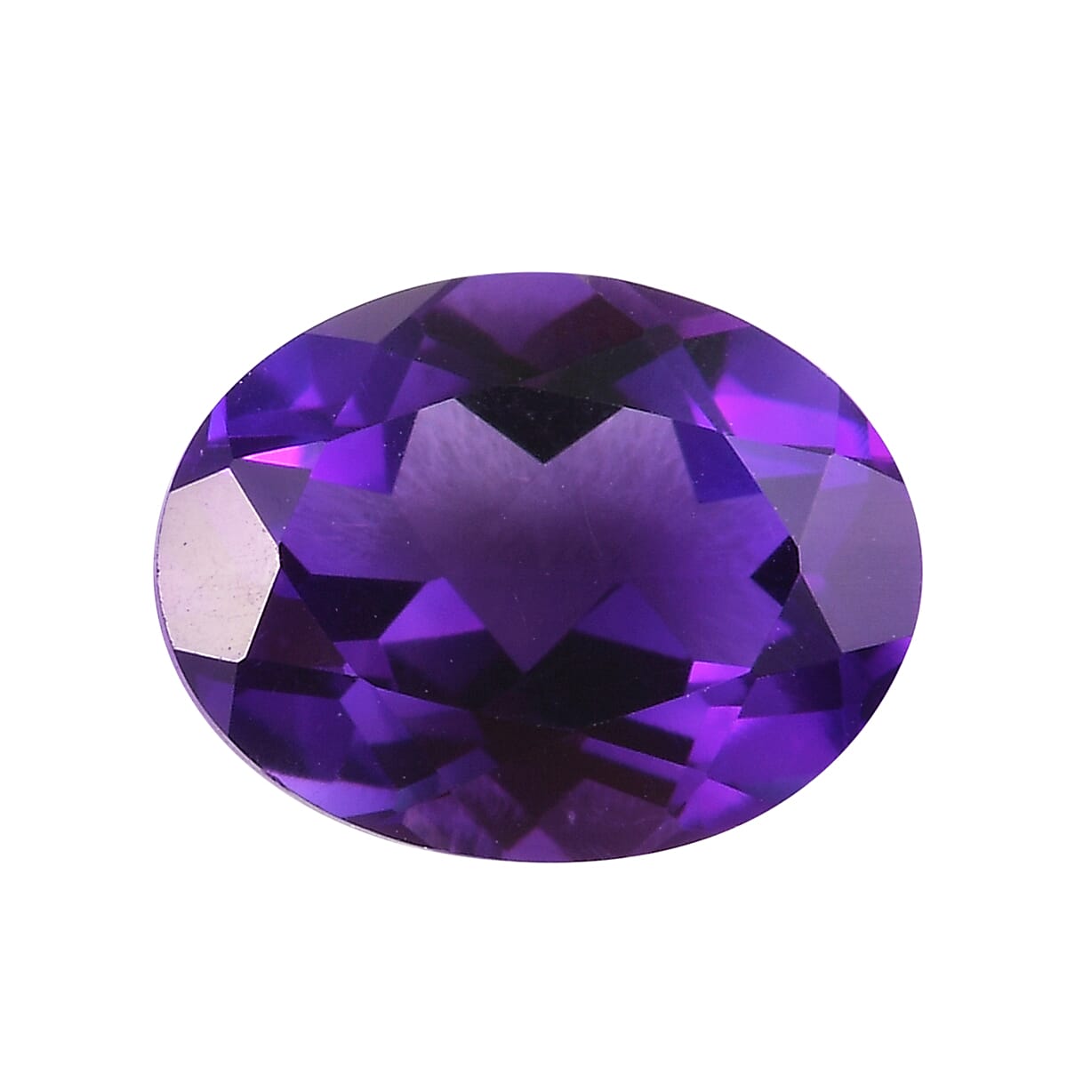 AA Uruguay Amethyst Oval 8.93x7.10x4.68 Faceted 1.53 Cts