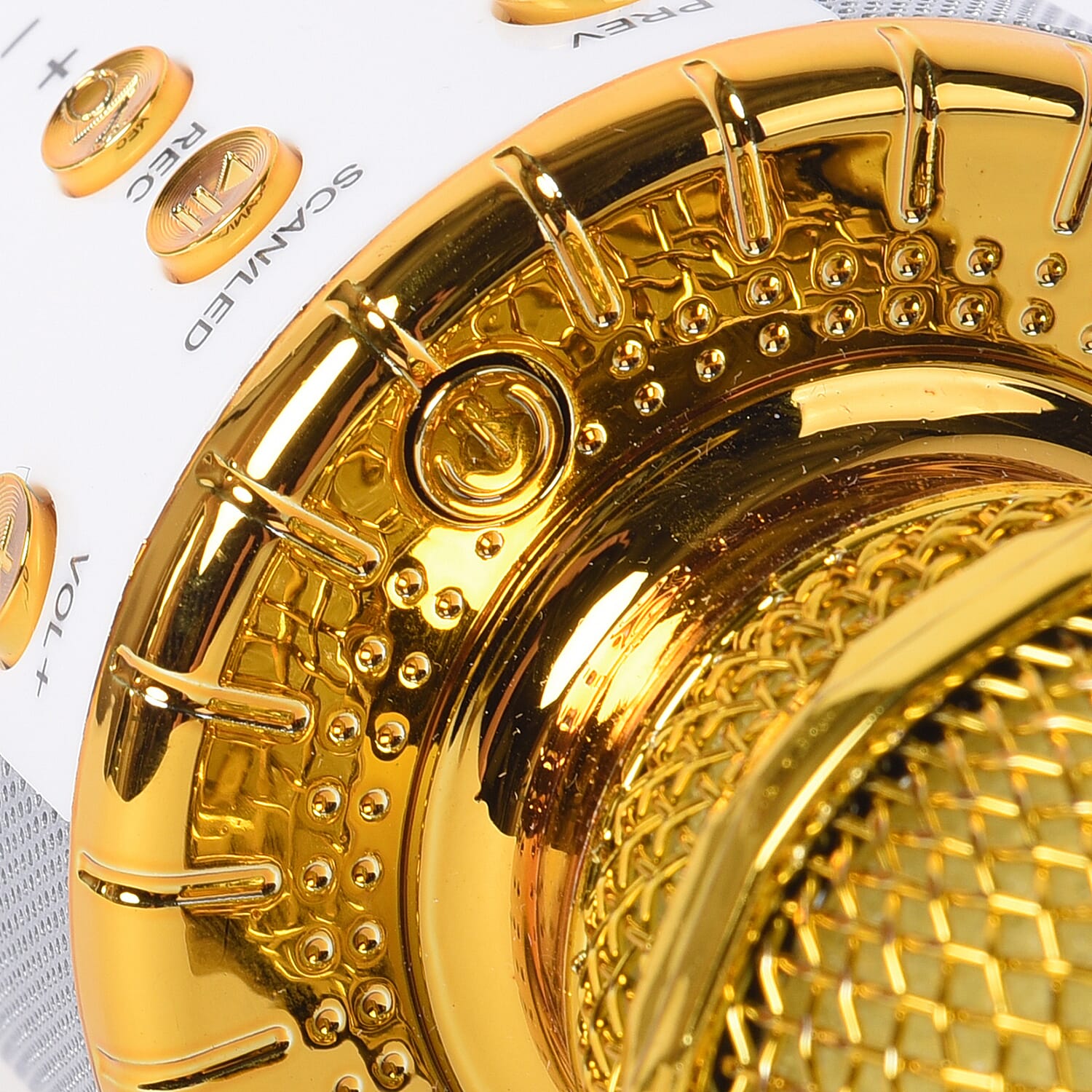 Smart Karaoke Mic with Multi Features in Gold Colour