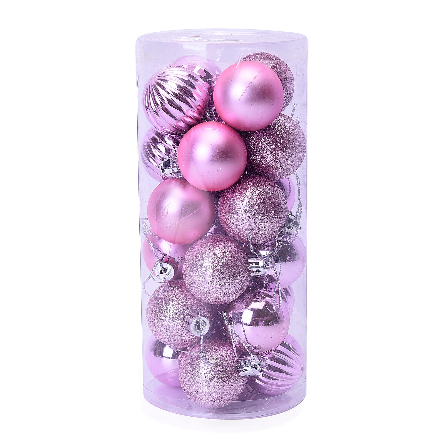 Christmas Tree Decoration Ball Set (24 Pcs) - Purple