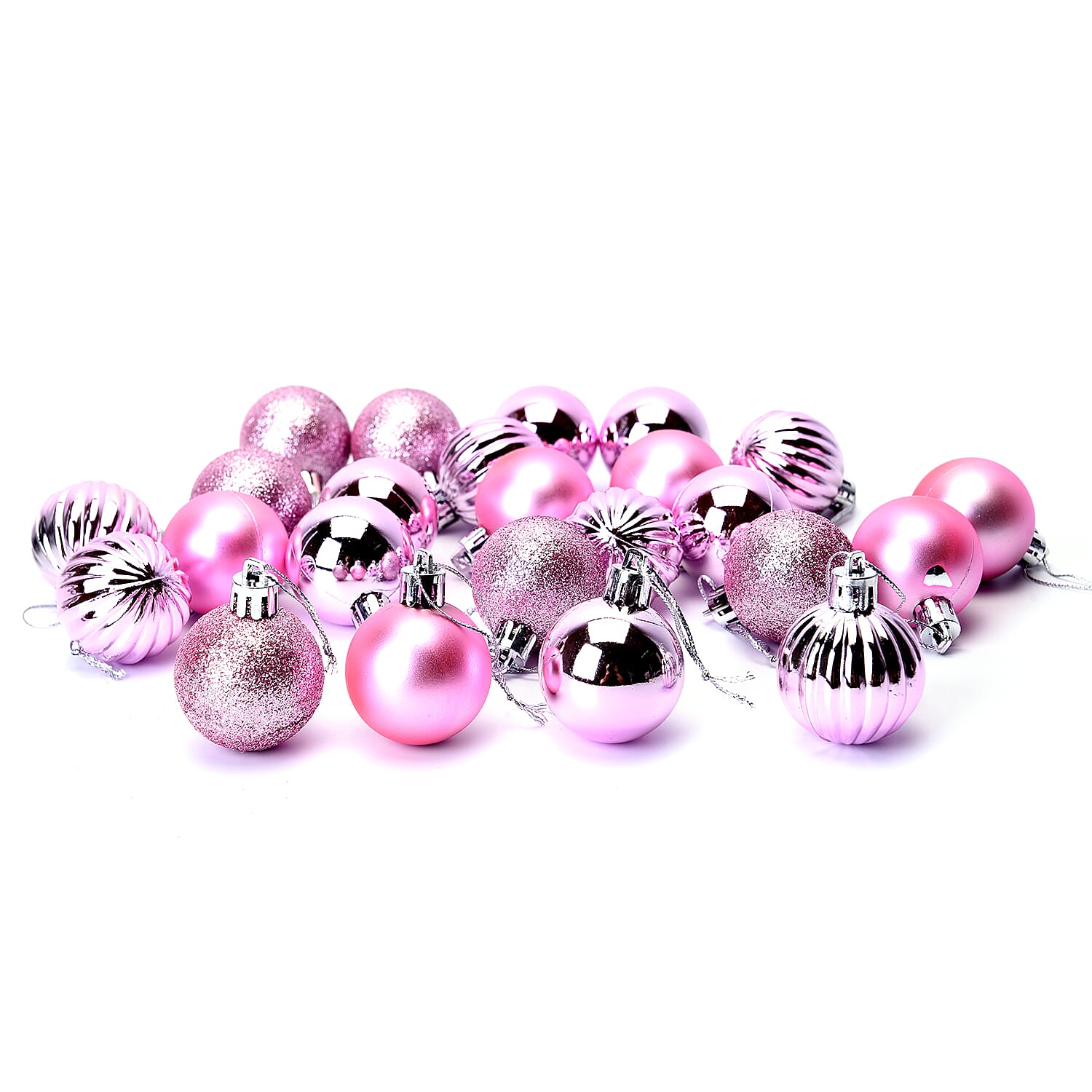 Christmas Tree Decoration Ball Set (24 Pcs) - Purple