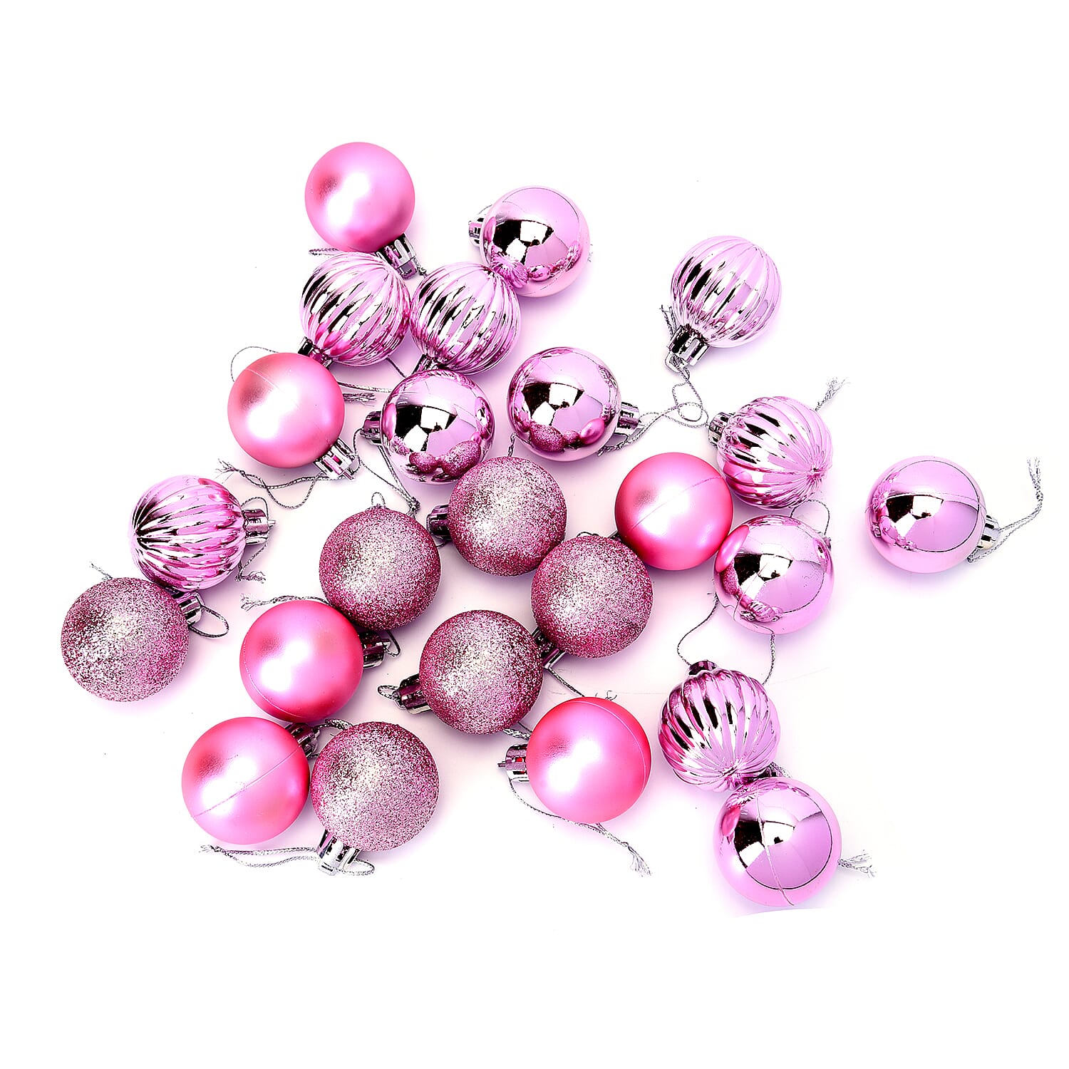 Christmas Tree Decoration Ball Set (24 Pcs) - Purple