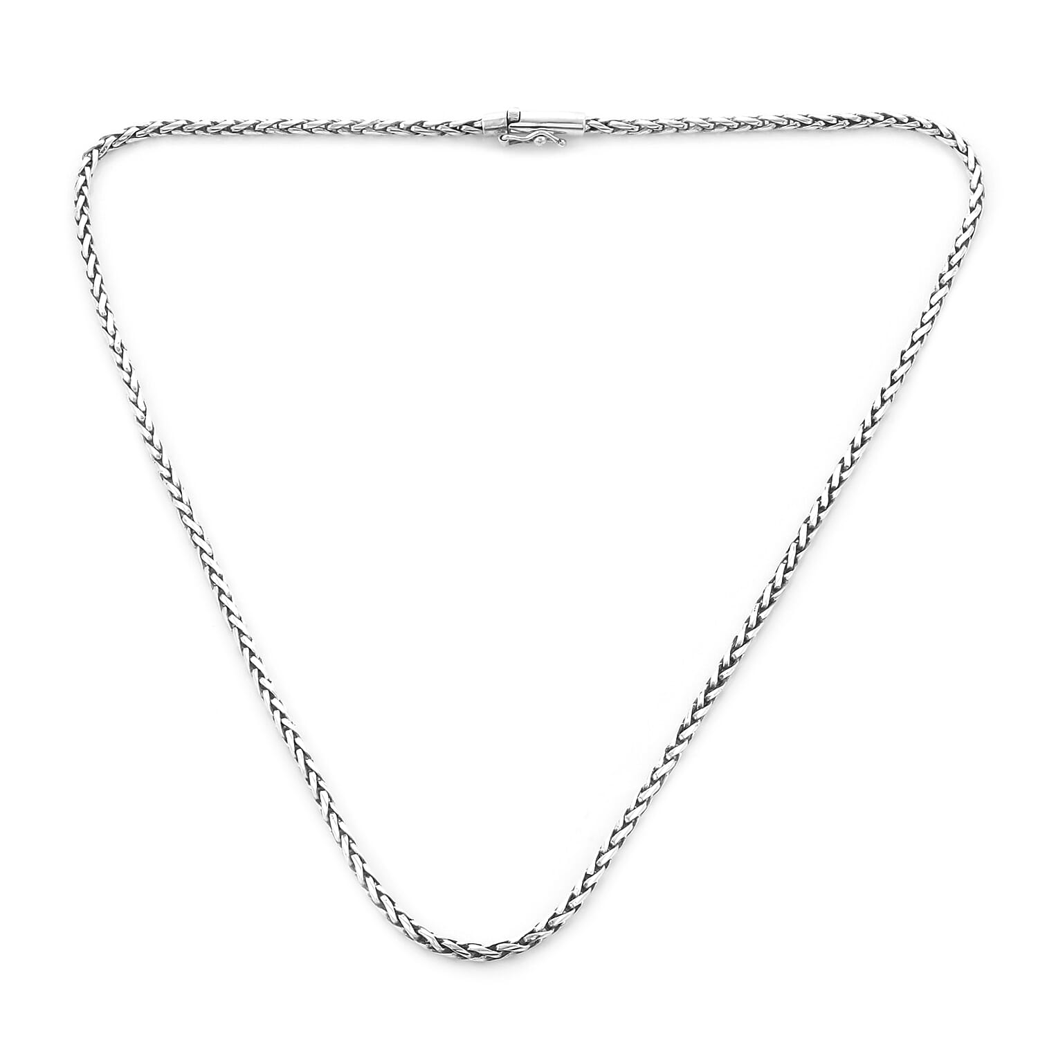 Royal Bali Collection - Sterling Silver Padian Necklace (Size 22), Silver wt. 26.07 Gms
