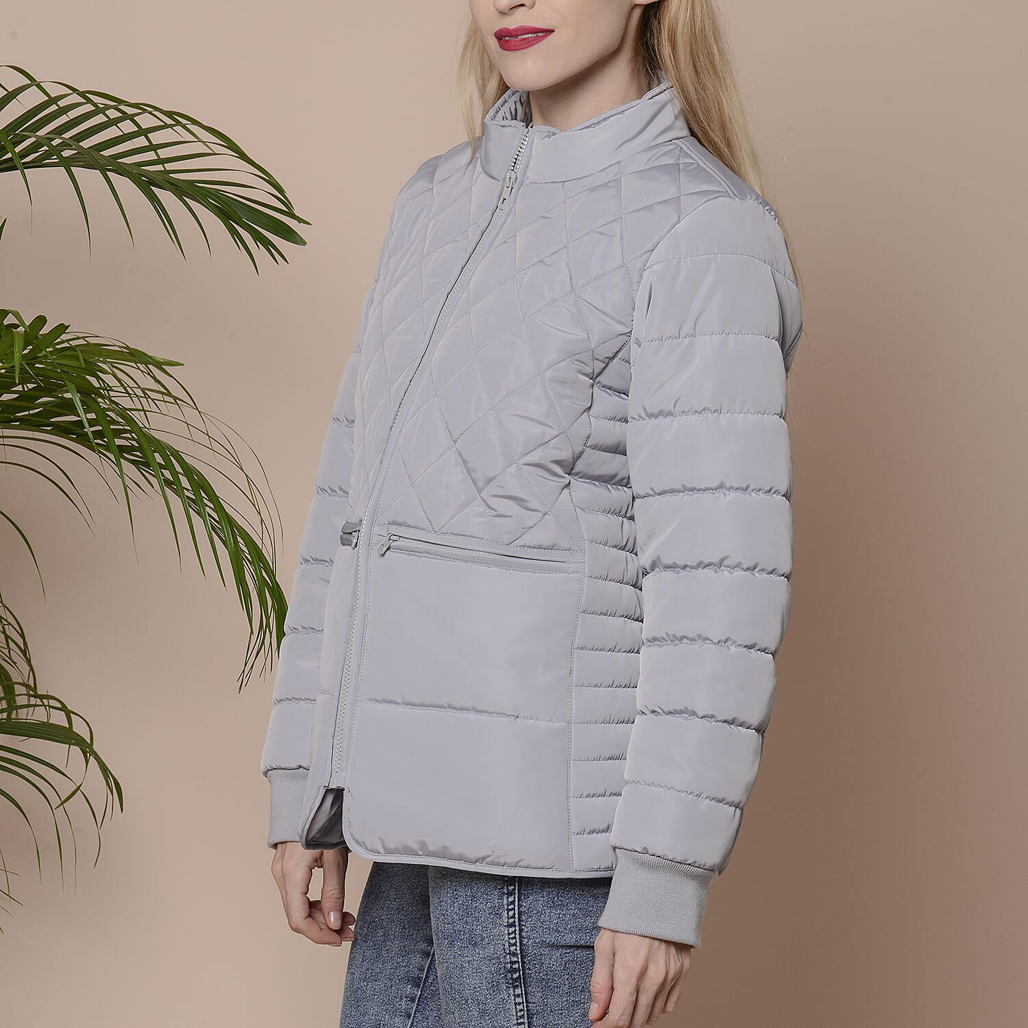 Winter Quilted Jacket with Removeable Faux Fur Neckline (Size: XL, 22-24)