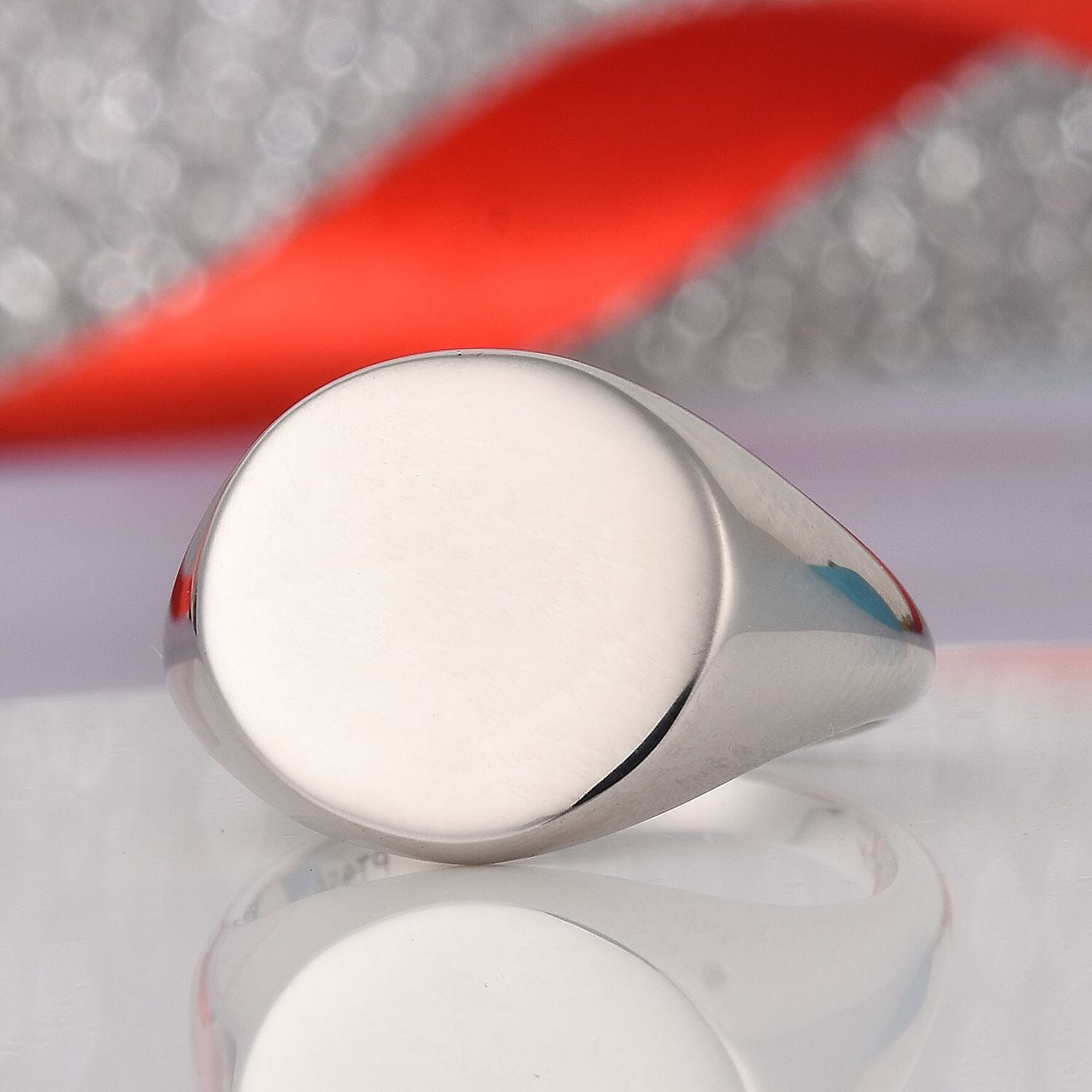 Signature Collection 950 Platinum Signet Ring, Platinum wt 5.25 Gms