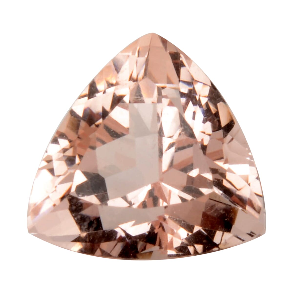 AAAA Morganite Trillion 10mm Faceted 3.15-3.50 Cts