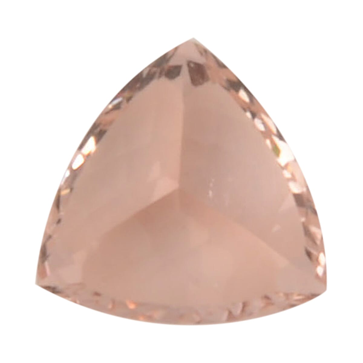 AAAA Morganite Trillion 10mm Faceted 3.15-3.50 Cts