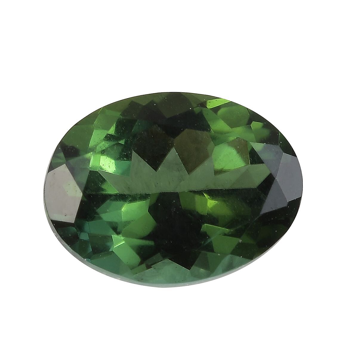 AAA Green Tourmaline Oval 8x6 Faceted 1.28 Cts