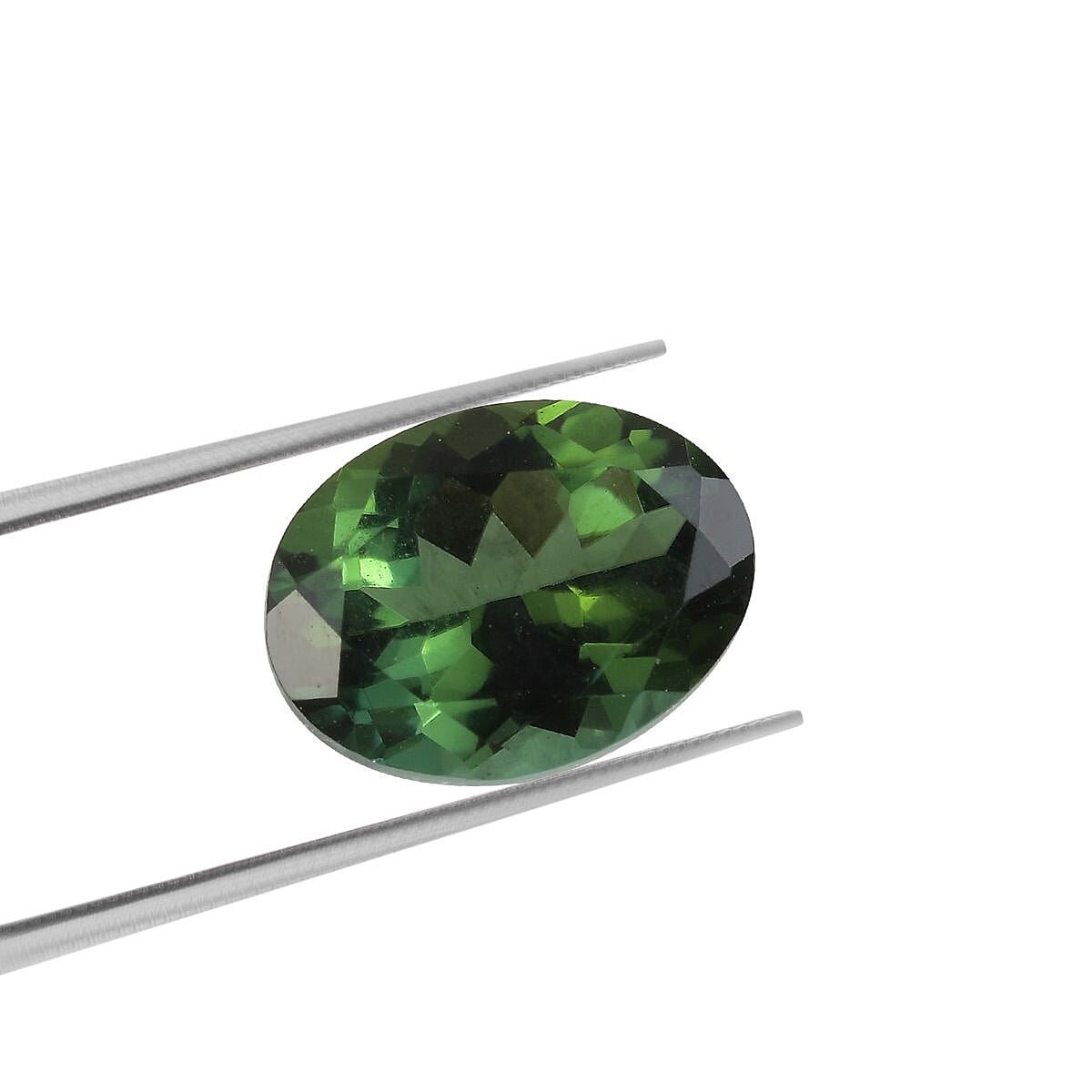 AAA Green Tourmaline Oval 8x6 Faceted 1.28 Cts