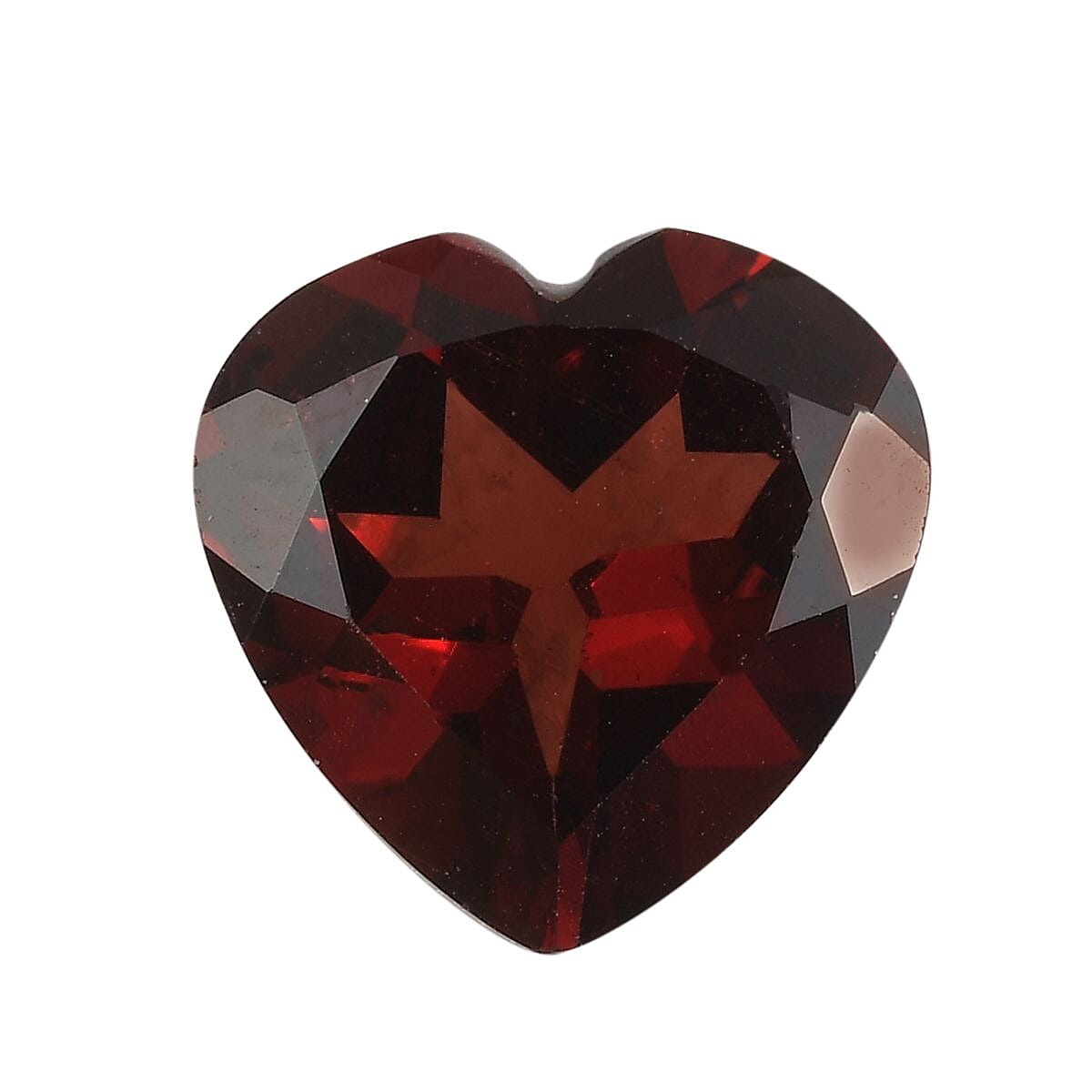 AAA Red Garnet Heart 11 Faceted 4.65 Cts