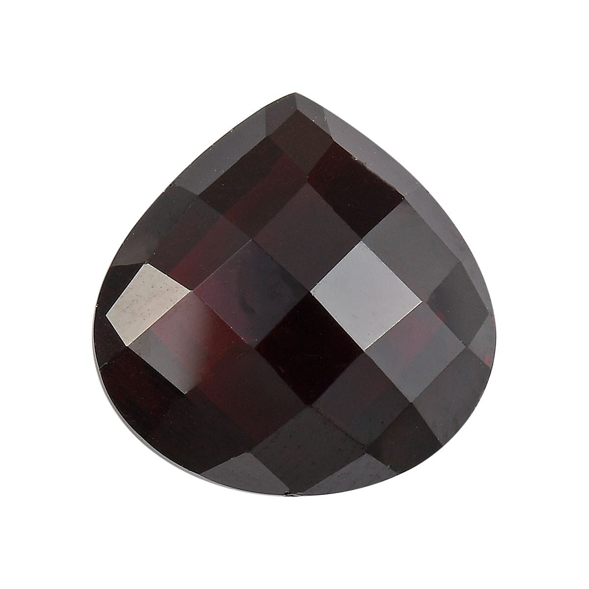AAA Red Garnet Heart 14 Briolitte 11.84 Cts