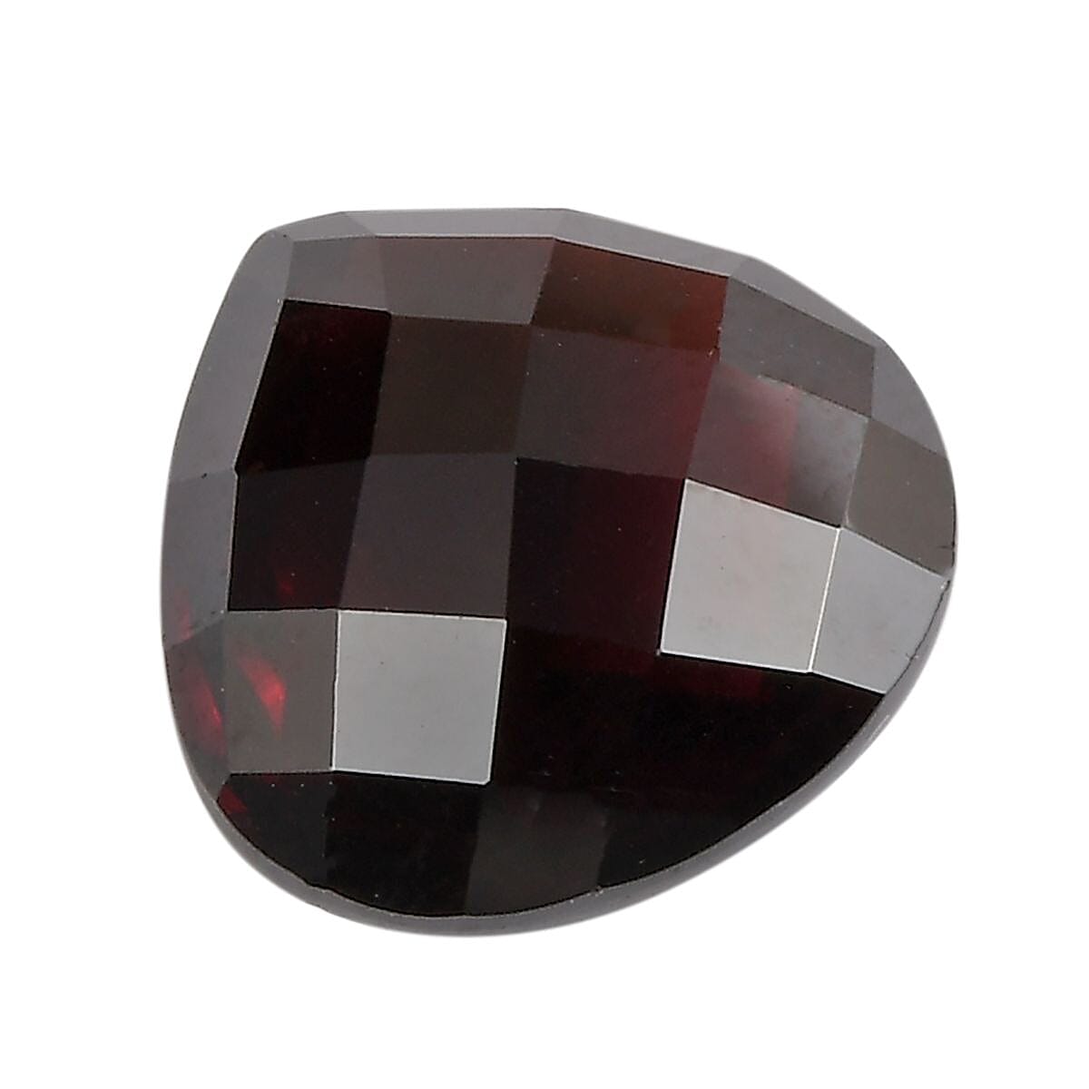 AAA Red Garnet Heart 14 Briolitte 11.84 Cts
