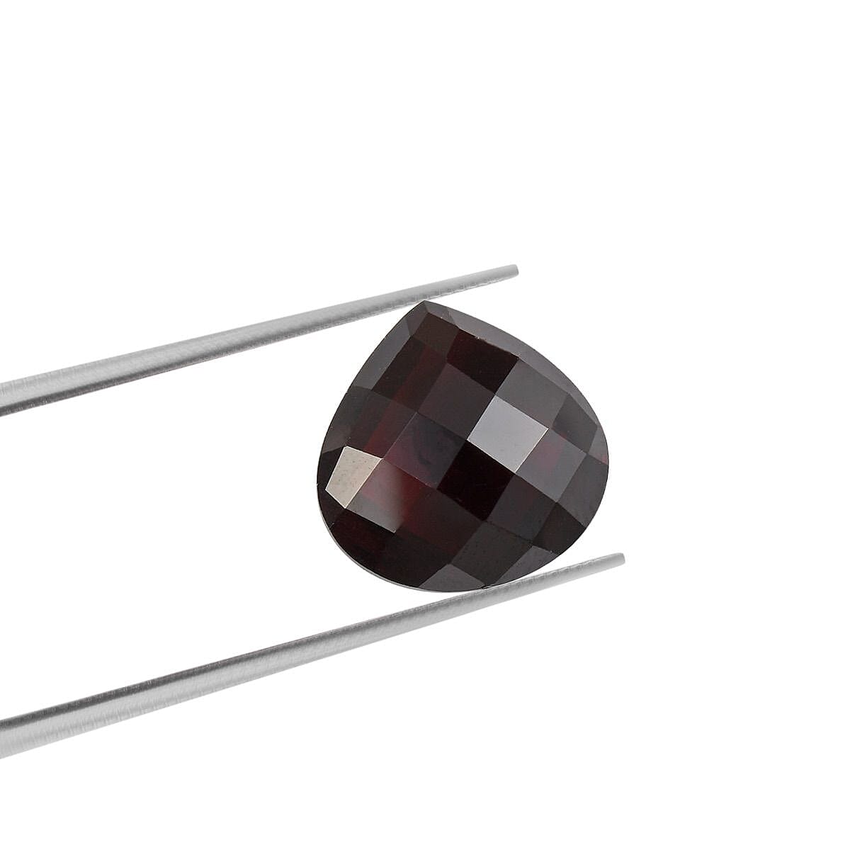 AAA Red Garnet Heart 14 Briolitte 11.84 Cts