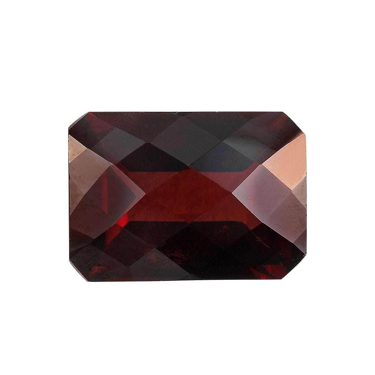 AAA Red Garnet Octagon 14x10 Checkerboard 7.90 Cts