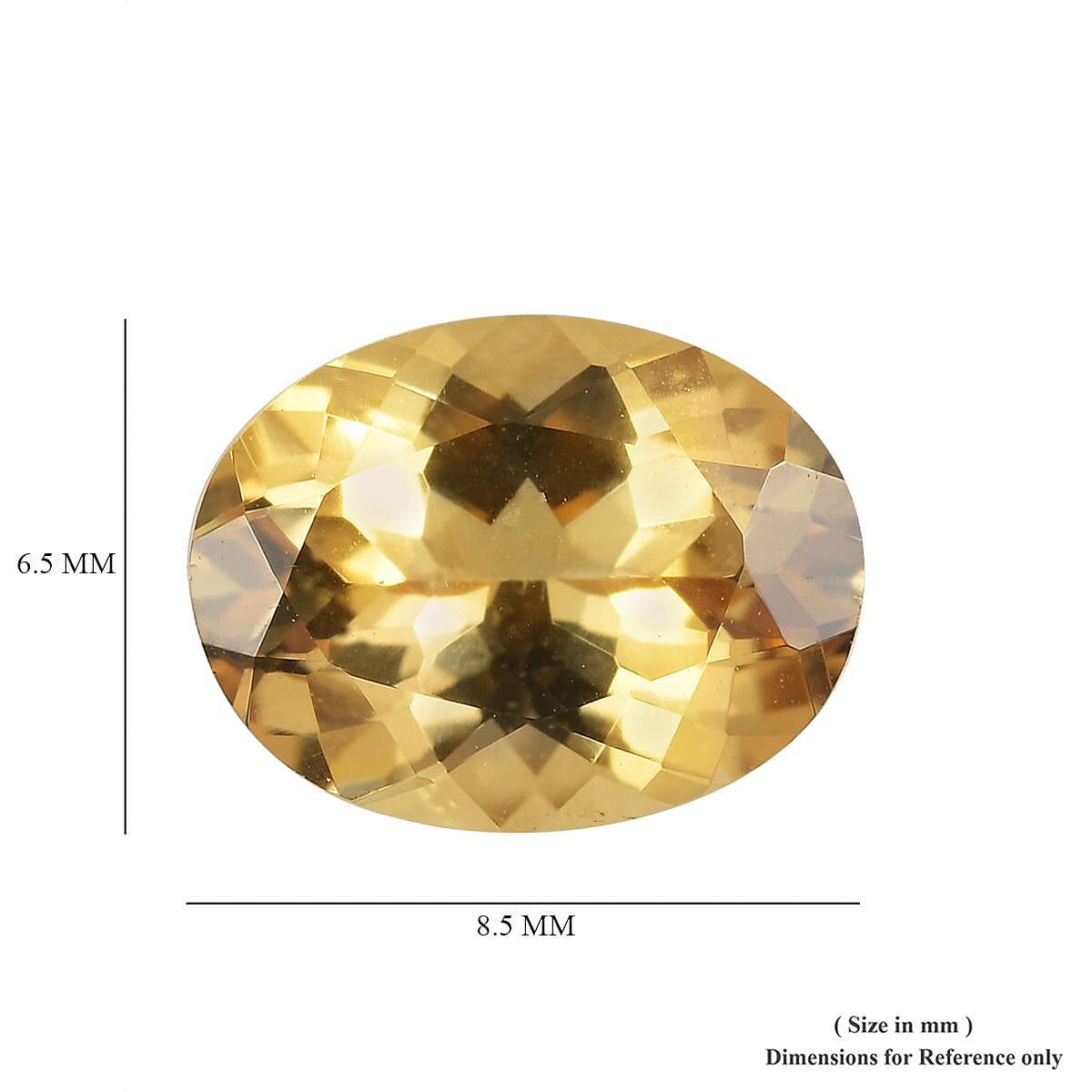 AAA Imperial Topaz Oval 8.5x6.5 Faceted 1.52 Cts