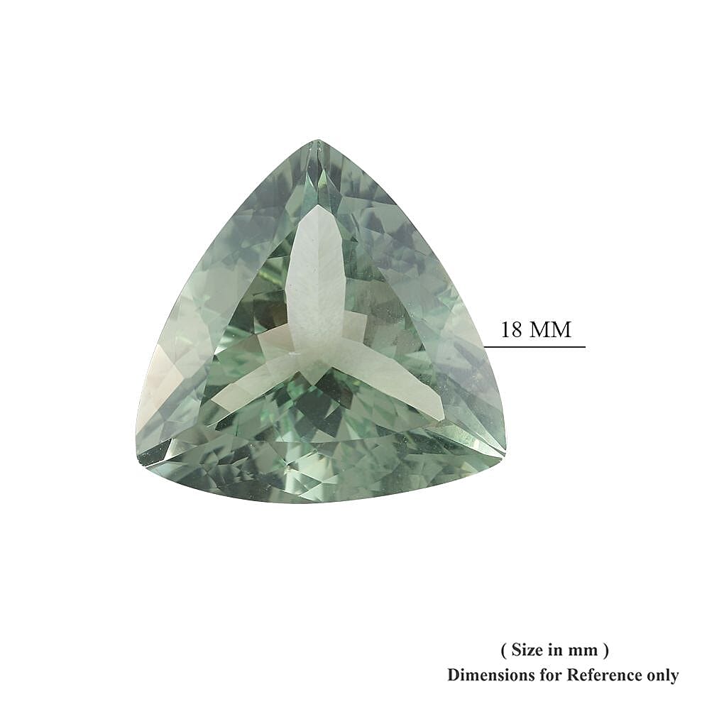 AAA Prasiolite Trillion 18 Faceted 14.67 Cts
