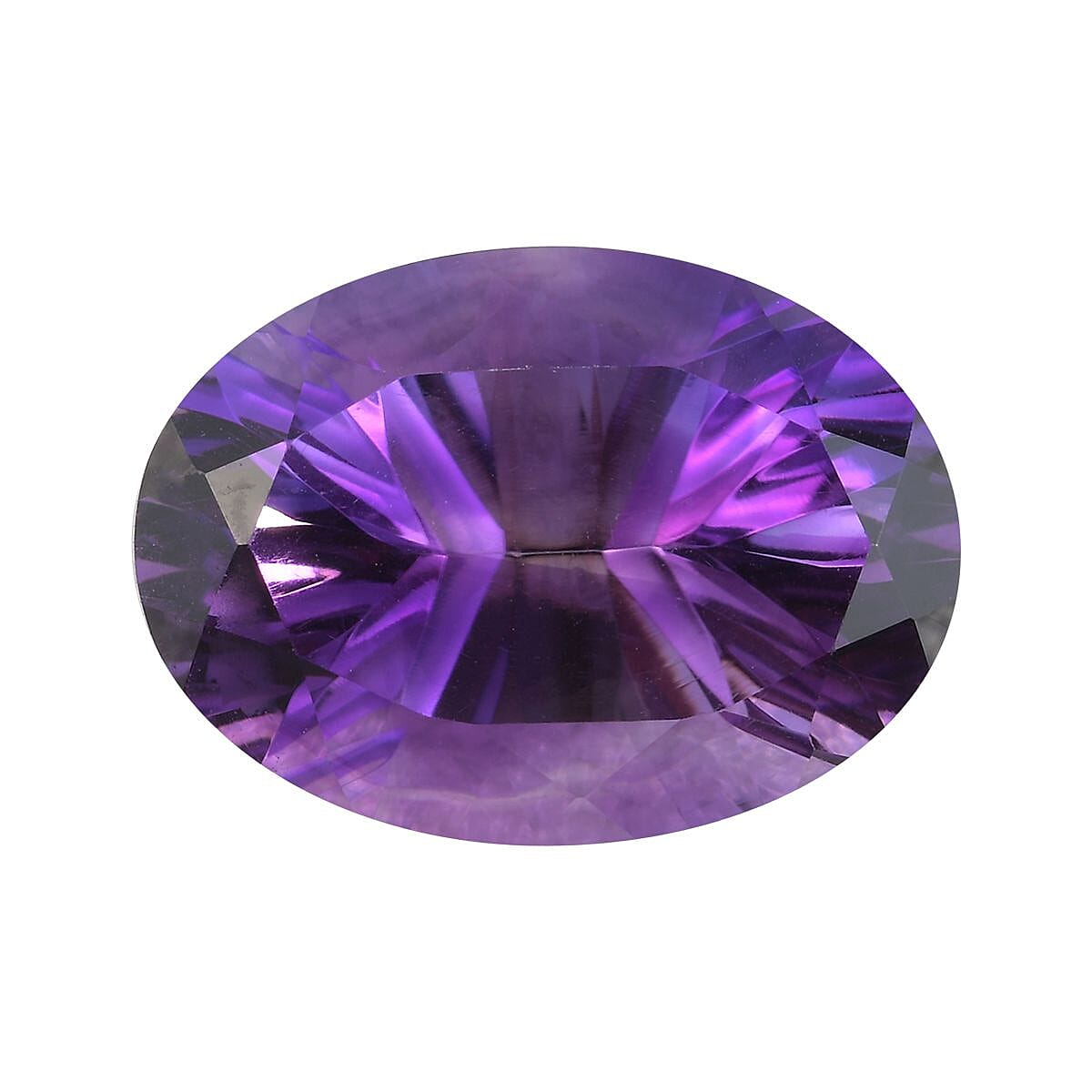 AAA Uruguay Amethyst Oval 18x13 Concave 10.40 Cts