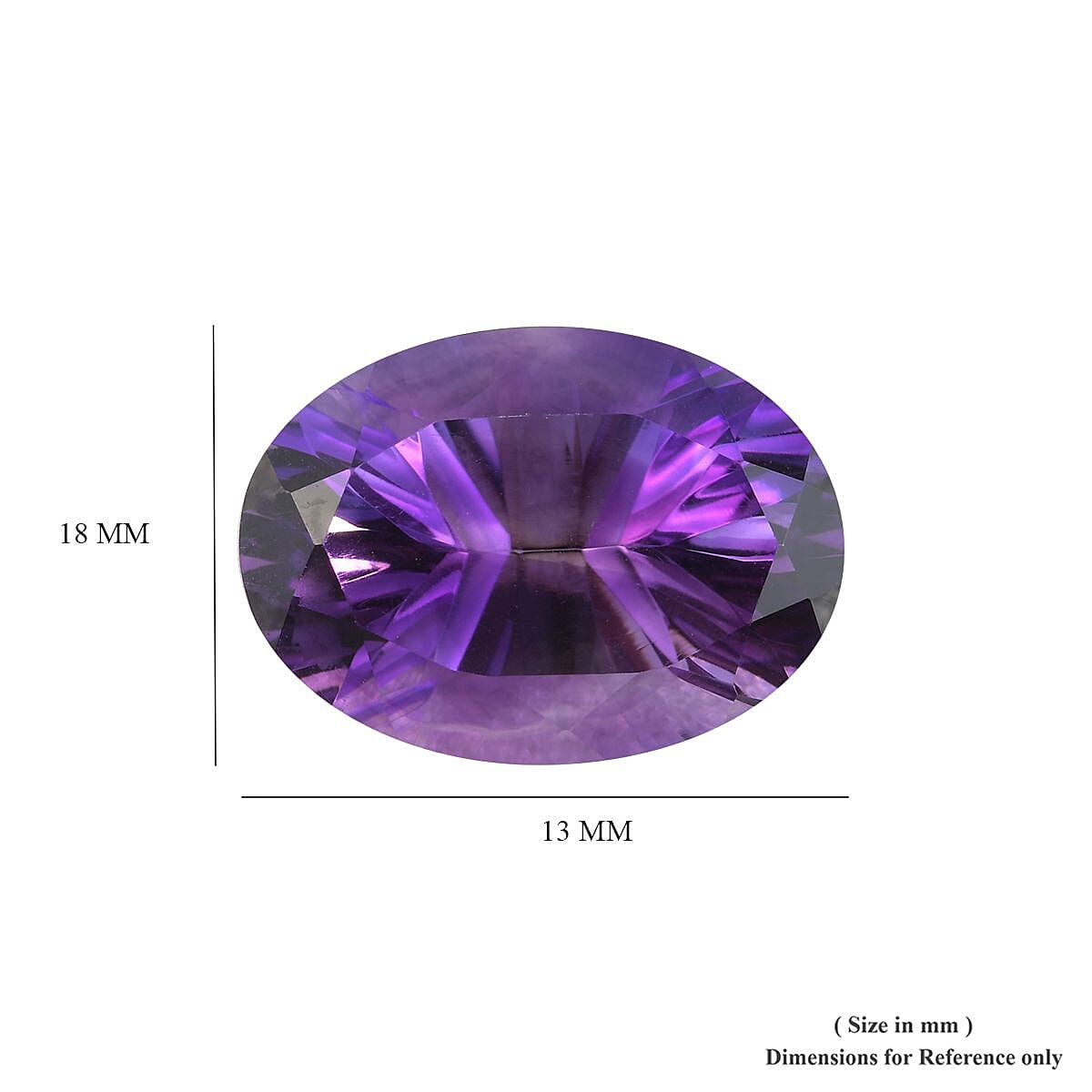 AAA Uruguay Amethyst Oval 18x13 Concave 10.40 Cts