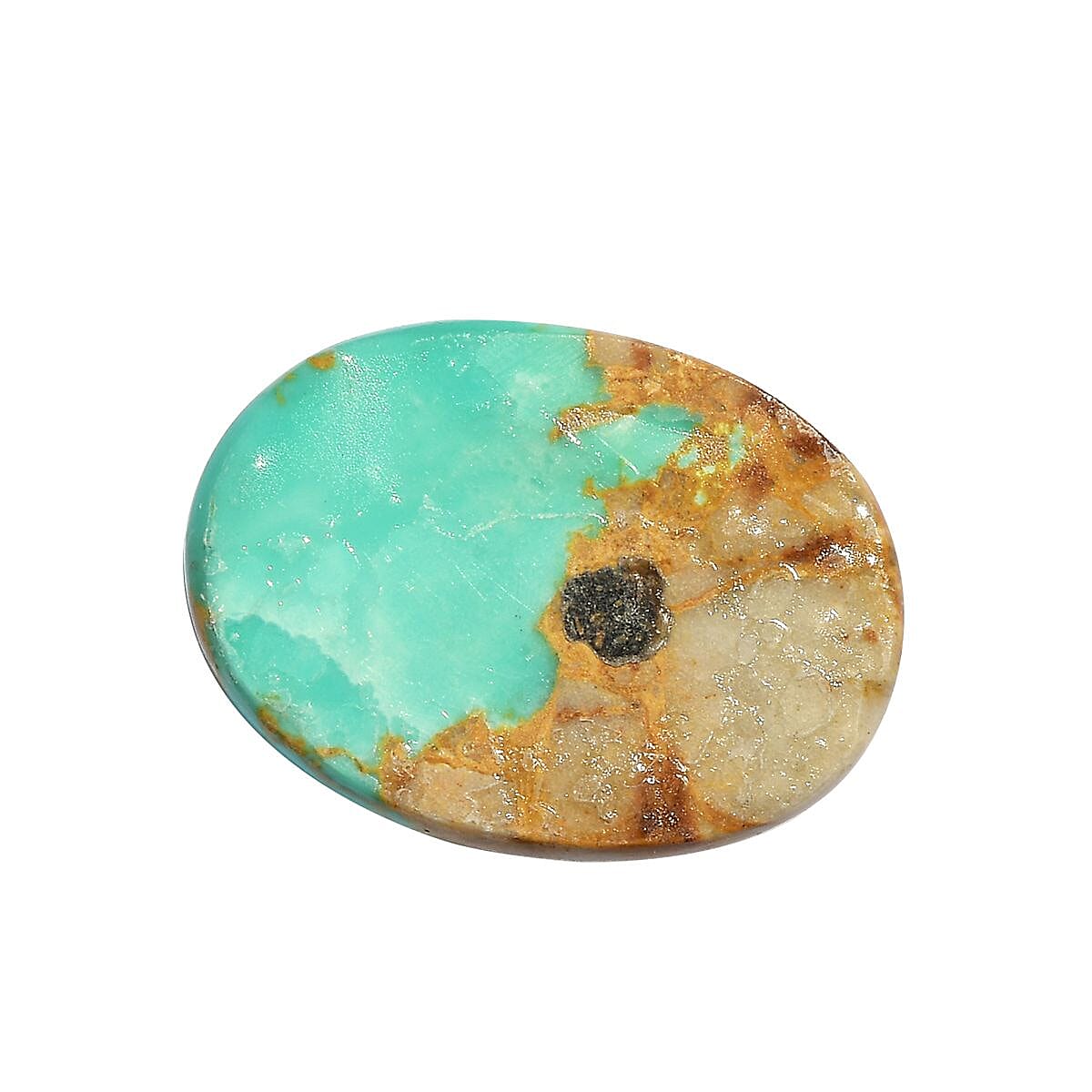 AAA Royston Turquoise Oval 18x13 Cabochon 8.95 Cts