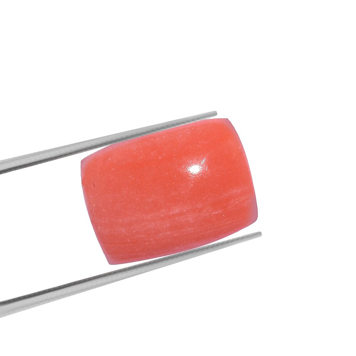 AAA Peach Opal Cushion 16x12 Cabochon 6.87 Cts