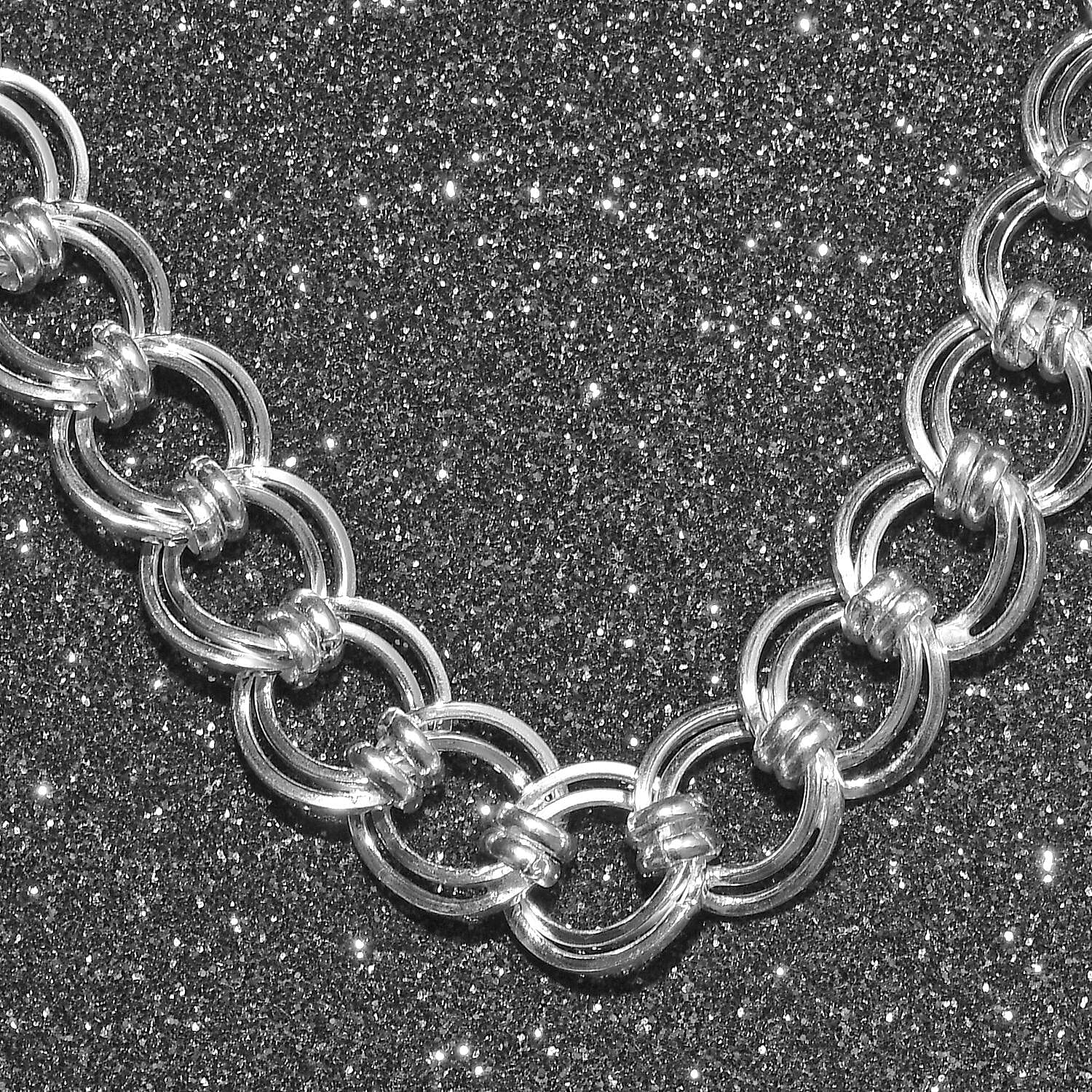 Sterling Silver Curb Necklace (Size 20), Silver wt. 47.00 Gms
