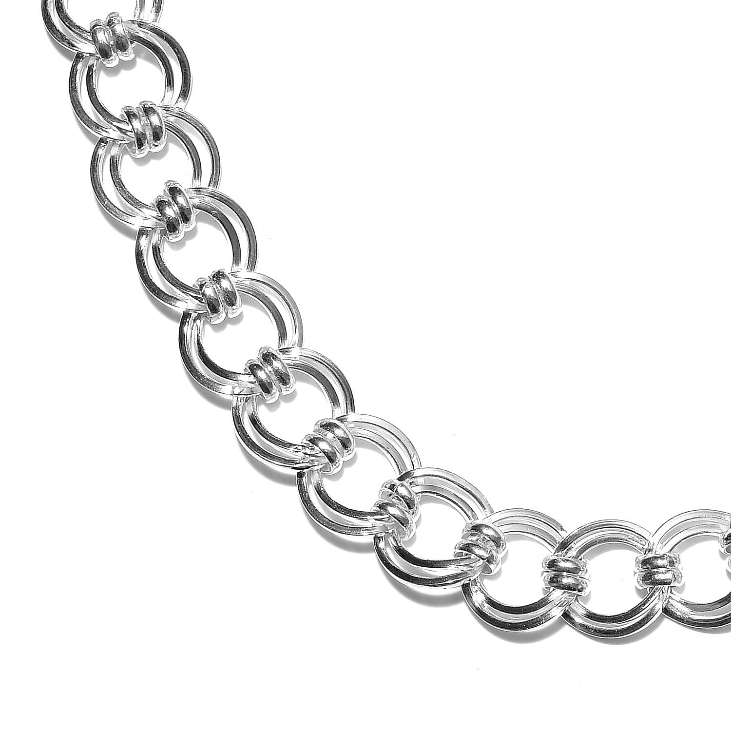 Sterling Silver Curb Necklace (Size 20), Silver wt. 47.00 Gms