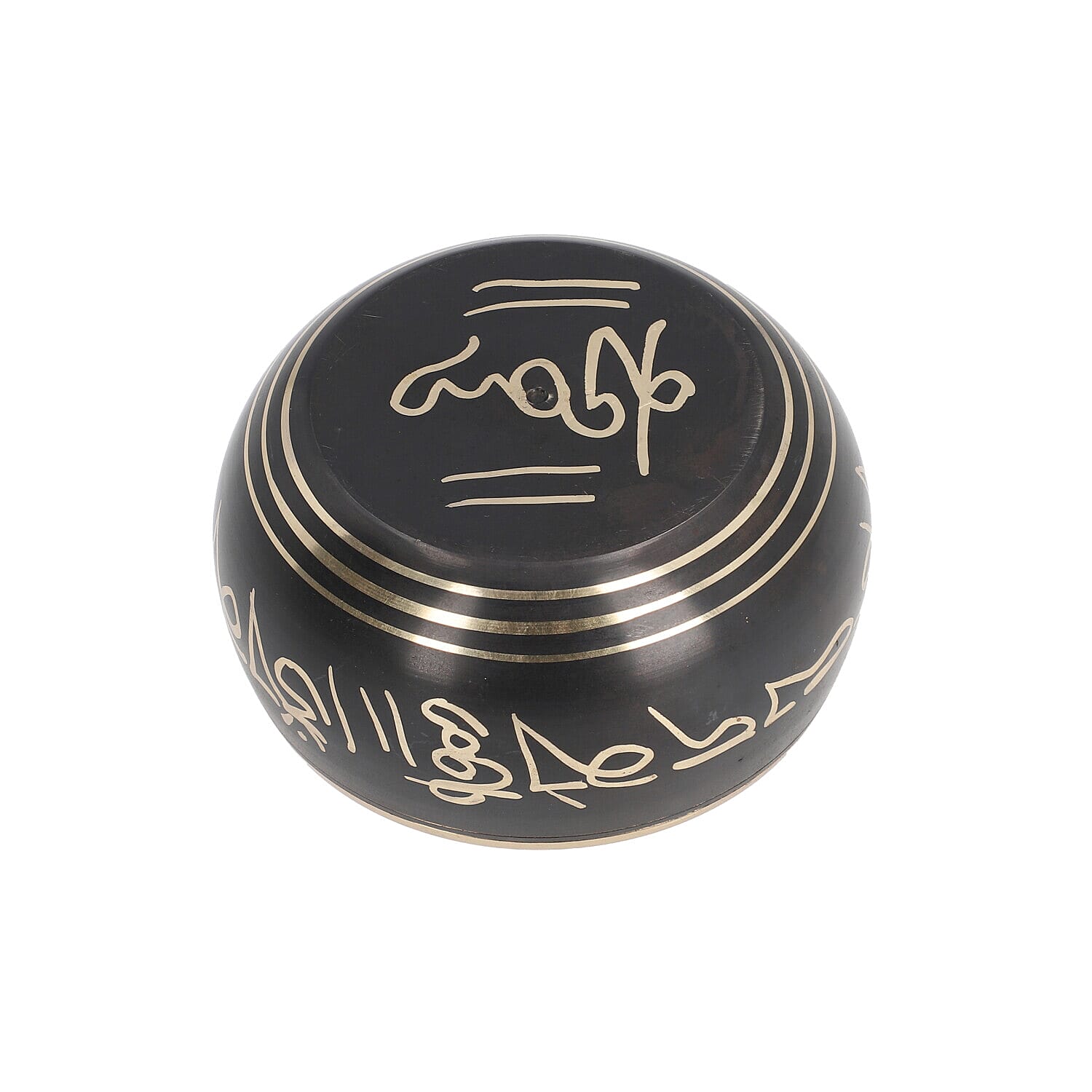 Tibetan Singing Bowl Musical Instrument for Meditation with Stick ( STICK-19X2.5 CM, BOWL 5x6X9 CM )